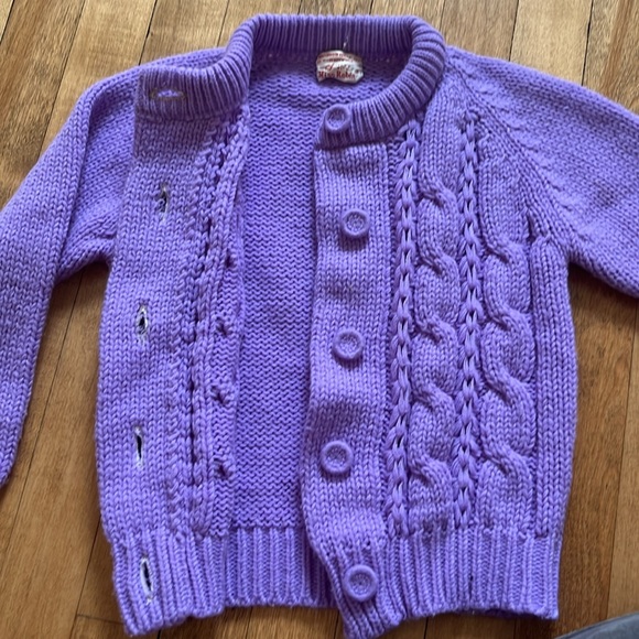 Vintage Lavandar Cardigan - Picture 7 of 7